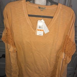 Mustard too long sleeve